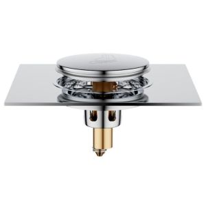 JIYAN2866 Pop Up Bounce Press-Type Floor Drain Stainless Steel Pedal Type Drain Filter Useful Square Sewer Floor Strainer