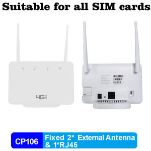【Modified】Unlocked 300Mbps Wifi Routers 4G LTE CPE Mobile Router with LAN Port Support SIM card Portable Wireless Router WiFi Router