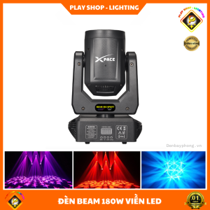 Đèn Sân Khấu Beam 180W Viền LED Chính Hãng Sử Cho Đám Cưới Kara Sự Kiện