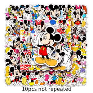 50pcs Disney Mickey Mouse Graffiti Waterproof Sticker Cute Cartoon DIY Decorative Sticker Notebook Laptop