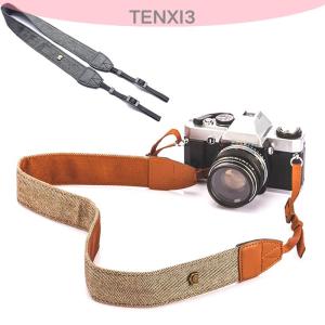ซื้อ 1 ชิ้นลด 10 บาท สายคล้องกล้องแบบพกพาสายคล้องคอแบบวินเทจสายคล้องกล้องผ้าฝ้าย100% สำหรับกล้อง Sony Nikon Canon Olympus DSLR