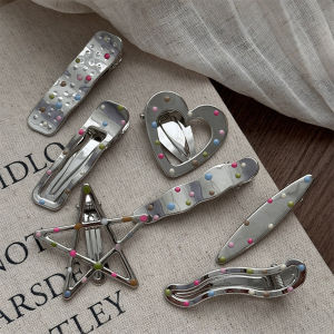 Minwen y Y2k Hair Clips For Women Elegant Metal Duckbill Clip Side Bangs Barrettes Girls Hair Accessories