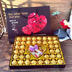 Fasimiyu 💗💗ของขวัญวาเลนไทน์ ช็อคโกแลต ใส่ในกล่องของขวัญ chocolate gift set ช็อคโกแลตวาเลนไทน์ ขนมปีใหม่ ของขวัญวันวาเลนไทน์สําหรับครู/ให้แฟน ของขวัญวันเกิด ช็อคโกแลตวันเกิด