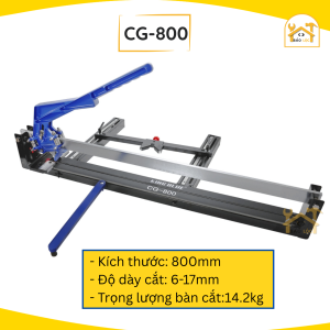 Bàn Cắt Gạch Cao Cấp KingBlue CG-800/CG-1000/CG-1200 Chât liệu hơp kim thép siêu bền Kích thước 800mm/1000mm/1200mm