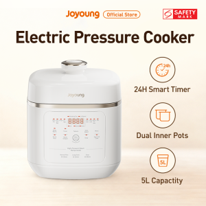 Joyoung 50H100 Electric Pressure Cooker 5L | Smart  | 1000W High Power | Dual Inner Pot | Multi Preset Functions | Auto Keep Warm | Stainless Steel Non-Stick Inner Pot | Multicooker | Open Lid Cook | Home Chef Smart Electric Multicooker | 2 Years Warranty