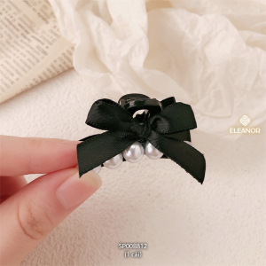 Kẹp tóc nữ càng cua Eleanor Accessories kẹp tóc mái đính nơ phụ kiện tóc 8812