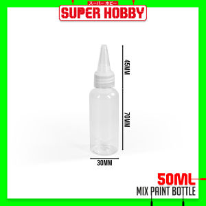 50/60/80/100ml Paint Bottle PET Transparent Clear Plastic Bottle Refillable Paint Dropper Bottle