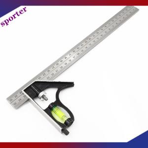 Sporter 12 kết hợp vuông thép không gỉ Mức độ tinh thần nhôm công cụ đo lường