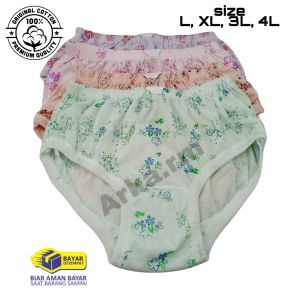 6pcs Celana Dalam Wanita. Perempuan Remaja Motif Bunga BB 30-100Kg