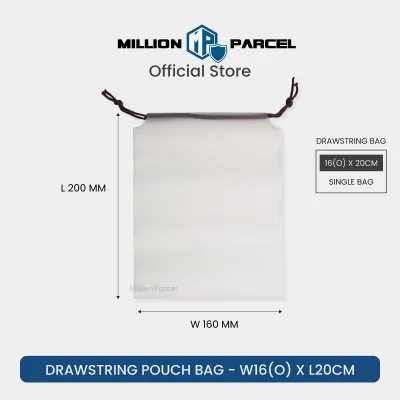 Transparent Drawstring Pouch Bag | Drawstring Bag | Organza pouch | Gift Bag | Plastic Travel Bag | Make up bag | String bag