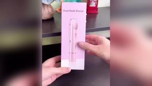 Glow Aura Womens Shaver Glowaura Ipx7 Waterproof Dual Head Shaver Women Comfort 2 in 1 Electric Lady Shaver Electric Bikini Trimmer Type-C Electric Razors for Women Wet & Dry Use (Blue)