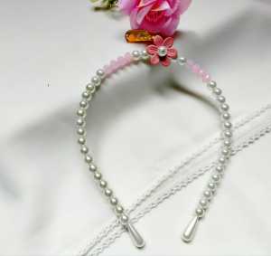 Hijabnur1 - Bando Mutiara Korea Headband - Aksesoris Rambut wanita Handmade