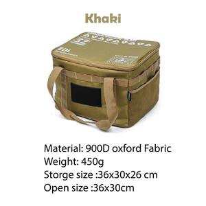 CampBoost DEFTHIKE 20L Tactical Soft Storage Bag Box Storage Box Kitchen Organizer Cabinet Foldable Storage Box Camping