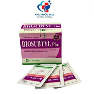 BIOSUBTYL Plus Bổ sung lợi khuẩn và L-Lysine giúp cân bằng hệ vi sinh đường ruột giúp tiêu hóa hộp 25 gói