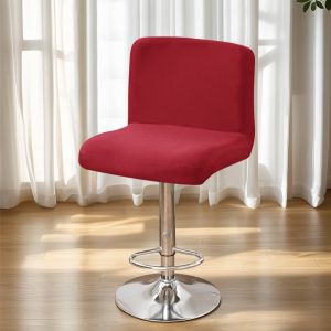 LITTLEX Màu sắc đồng nhất Áo bọc ghế lưng thấp dài Chống bụi Vỏ bọc ghế nâng trang trí Phổ quát Bao gồm tất cả Bọc ghế xoay văn phòng dành cho quầy bếp nhà hàng khách sạn