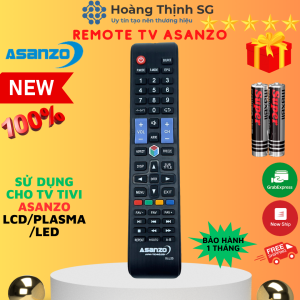 Remote điều khiển tivi Asanzo XLL23 điều khiển TV Asanzo  - Tặng kèm pin