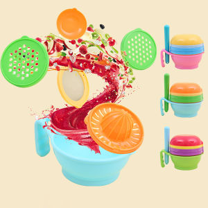 ชุดบดอาหาร 10ชิ้น  ที่คั้นน้ำผลไม้ สำหรับคั้นน้ำส้มน้ำมะนาว ที่ขูดผักผลไม้แบบเส้นใหญ่ เช่น แตงกวา .ถ้วยบด สำหรับบดอาหาร