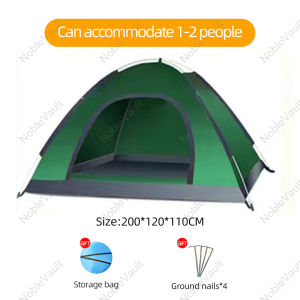 Quick Setup Tent for 2-4 People Camping Waterproof UV Protection Family Outdoor