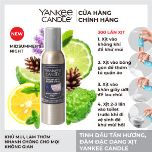 Tinh dầu tán hương đậm đặc dạng xịt Yankee Candle - Misummers Night