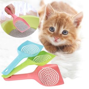 ER52858 Lightweight Plastic Cat Cleaner Shovel Easy to Clean Sand Waste Scooper Cat Toilet Products Cat Litter Shovel Pet Litter Scoop Pet Cleanning Tool