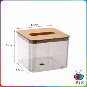 AIK กล่องใส่ทิชชู่แบบใส เก็บทิชชู่ กล่องกระดาษทิชชู่แบบถอดได้ tissue box