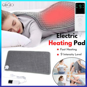 Electric Heating Pad Blanket Timer 9 Temperature Physiotherapy Heating Pad Neck Back Shoulder Massager Menstrual Pain Relief Abdomen Warm Pad Cushion