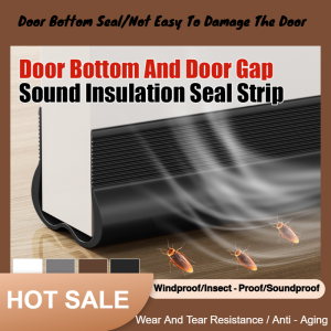 Bedroom Door Seal Strip Sound Insulation Ultra-quiet Door Bottom Baffle Sound Insulation Strip Door Bottom Windproof Sound-absorbing Cotton Windproof Strip 门缝隔音密封条