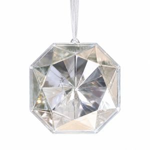 OWMXZL Có  cắt Đồ trang trí cây thông Noel Trong suốt Nhựa  dây chuyền  cương  Hình Dạng  Cương Đồ trang trí bằng pha lê. Trang trí cây thông Noel