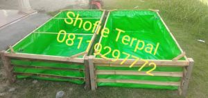 TERPAL KOLAM IKAN HIJAU 200X100X50 CM A12 TEBAL KUAT