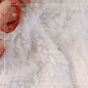 Bigger Sizes Short Pile 20mm Flatlay Faux Fur Fabric as Table Topper Photo Background DIY Project
