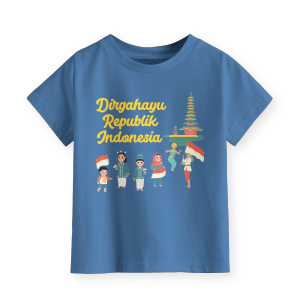 Kaos Agustusan Series Kemerdekaan Indonesia Couple Family Motif Dirgahayu Deep Blue