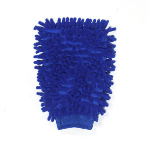 2 In 1 Microfiber Car Wash Glove Waterproof Mesh Chenille Double-faced Coral Fleece Cleaning Glove Auto Cleaning Tool