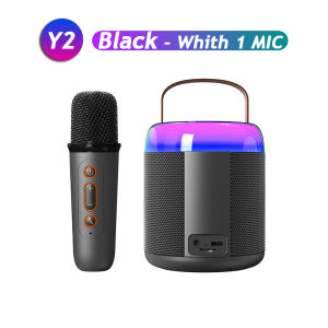 VAORLO Original Karaoke Machine RGB Lights Move With Sound Home Portable Bluetooth 5.3 PA Speaker System With 1-2 Wireless Microphones Family Singing For Kid