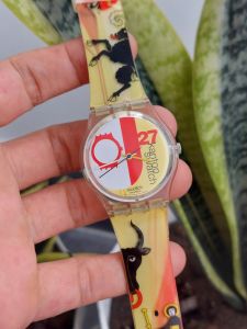 Đồng hồ Thụy Sĩ nữ Swatch dây nhựa chạy pin hàng Si