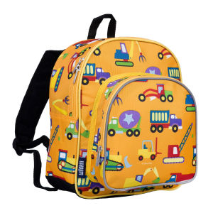 Wildkin Olive Kids Under Construction Pack n Snack Backpack Boys School Bag (For Kindergarten & Preschool)