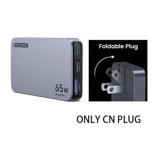 UGREEN Nexode Pro 65W 3-Port GaN Ultra-Slim iPhone Charger Compatible with iPhone 16/15/14/13/12 Series Samsung Galaxy S24 S23 S22 S21 Ultra Google Pixel 8 7 iPad Pro Air MacBook Air(CN plug)