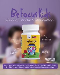 local stock-new productIyziq Befocuskids Mind Chewable Tablet 30 Tablet Bantu Memori Lebih Bertenaga Kekal Focus 8 Cendawan