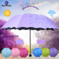 Magic Folding Sun Rain Umbrella  Windproof Payong Flowering Umbrella Cover. 
