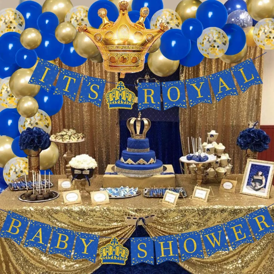 Royal theme baby shower best sale for boy