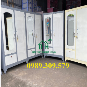 TỦ SẮT 2 CÁNH GIÁ RẺ TẠI XƯỞNG GIAO NHANH - TỦ QUẦN ÁO GIA ĐÌNH