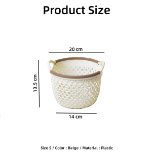 COLOGO 🥇 Ins same multi-function dirty clothes basket storage Japanese style simple plastic rattan dirty clothes