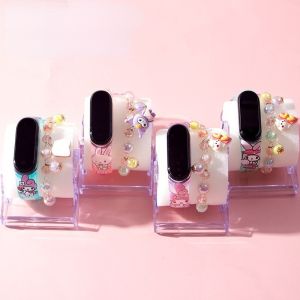 Anime Sanrio Printed Watch Pochacco Electronic Watch Smart Bracelet Animation Student Cartoon Multifunctional LED Watch Gifts