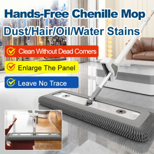 Thoroughly removes dirt mopping tools large mop upright storage easy dehydration flexible and convenient no traces hands-free mop wet and dry mop multi-purpose health