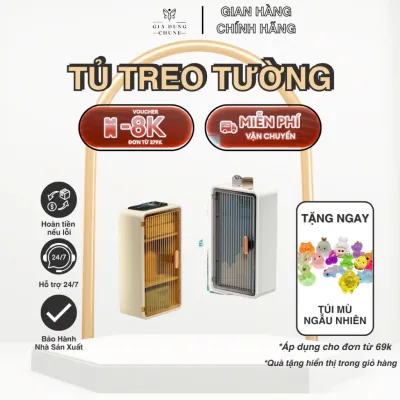 Tủ Treo Tường Đa Năng - Tủ Mỹ Phẩm Tủ Đựng Đồ Treo Tường Nhà Tắm Tặng Kèm Miếng Dán