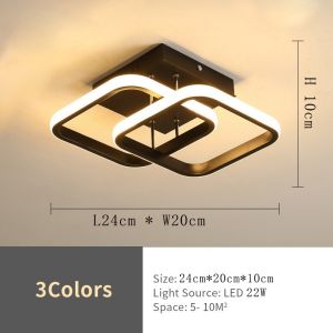 YHLAMP Corridor light LED Ceiling Light Dimmable LED Tricolor light Pendant Lighting for Corridor Aisle Balcony Living Room Bedroom Dinning Lighting as a Home and Hallway Lighting Decor Chandelier LED Aisle Ceiling Lights hall entrance