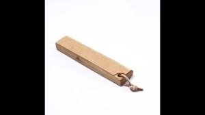 btnx Portable Dual-Grit Stropping Board with Leather & Polishing Compound - Cherry Wood M1Y4T