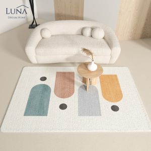 LUNA [Simple Art Rug] Modern Perfect Gift Ins Lightweight Tatami Living Room Carpet Big Super Comfy Decorative Accessories Anti Slip Rug Absorbent Floor Mat Modern Tatami Lightweight Carpet Living Room Entrance Mat Area Rug Hall Carpet Mats & Rugs Deco