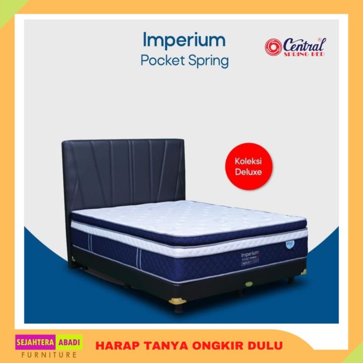 Spring Bed Busa Springbed Central Kasur Matras Imperium Pocket Memory Foam Orthopedic ...