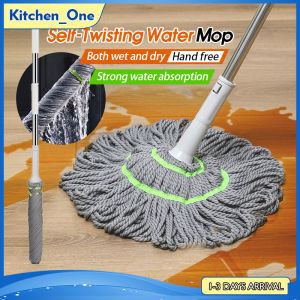 ไม้ถูพื้น ไม้ถูพื้นเเบบบิดน้ำในตัว ผ้าไมโครไฟเบอร์ รุ่นผ้าหนาพิเศษ ซับน้ำแห้ง ด้ามสแตนเลส แข็งแรง ไฟเบอร์ ม็อบ 360 องศา ม้ถูพื้นอเนกประสงค์