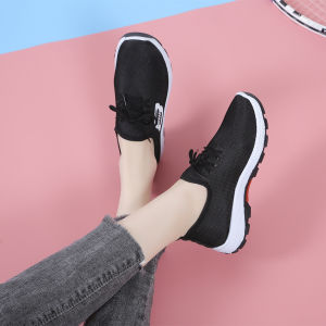 Korean style fashion ladies rubber shoes low top running breathable shoes casual sports shoes